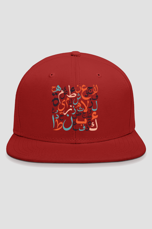 Arabic Letters Art BOB Embroidery Snapback Cap
