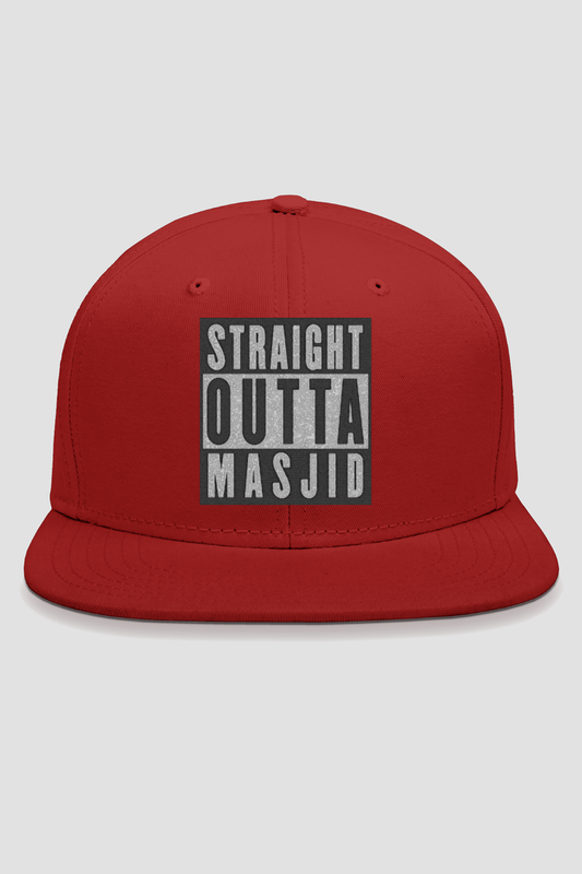 Straight Outta Masjid Embroidery Snapback Cap