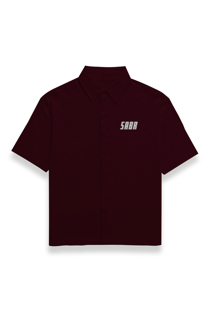 Sabr Embroidery Oversized Shirt