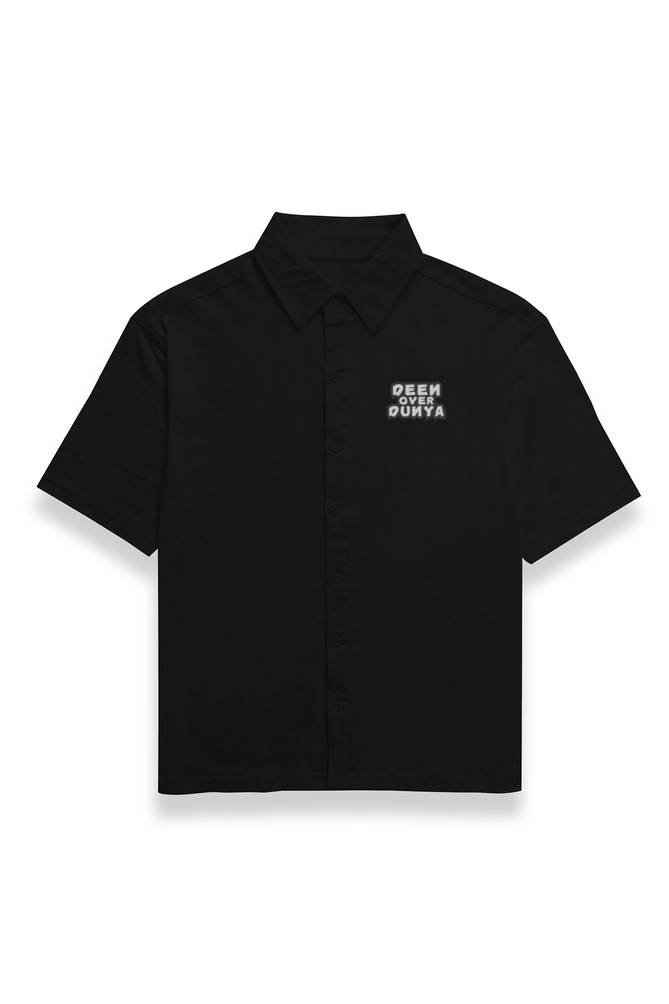 Deen Over Dunya BW Oversized Shirt
