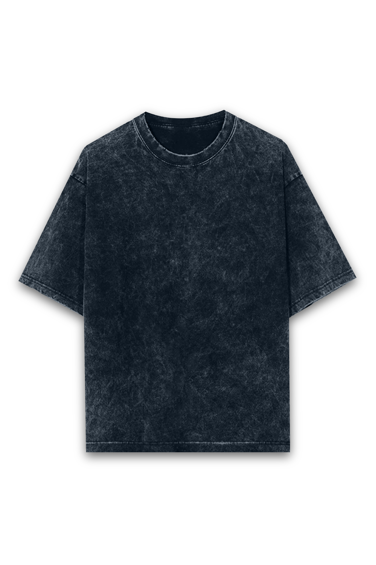 Hamdaan Plain Acid Wash Oversized Tshirt