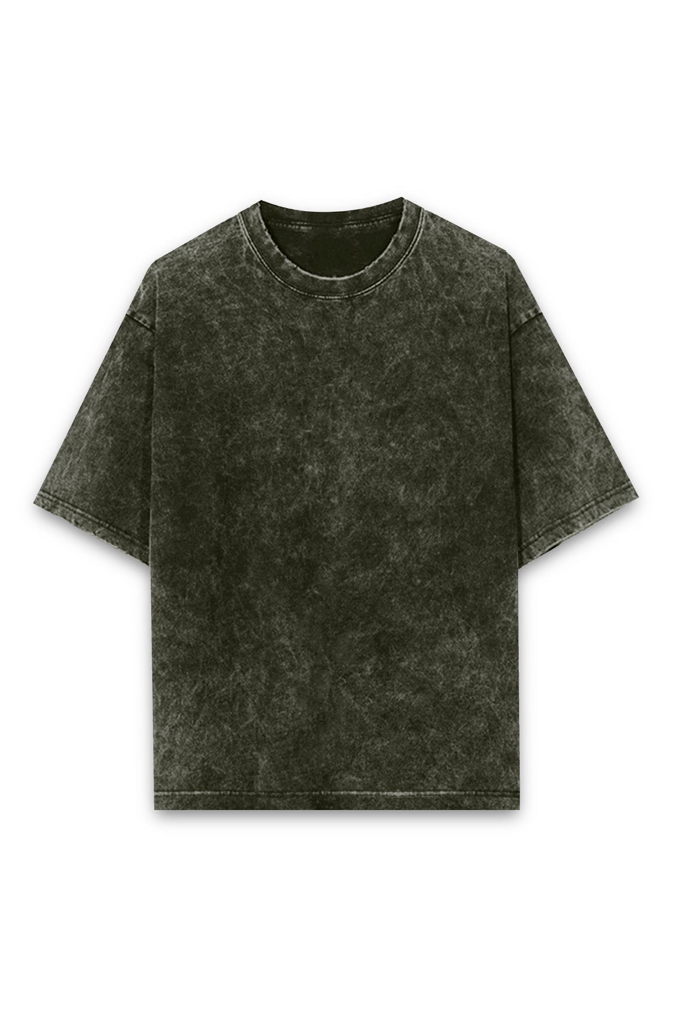 Hamdaan Plain Acid Wash Oversized Tshirt