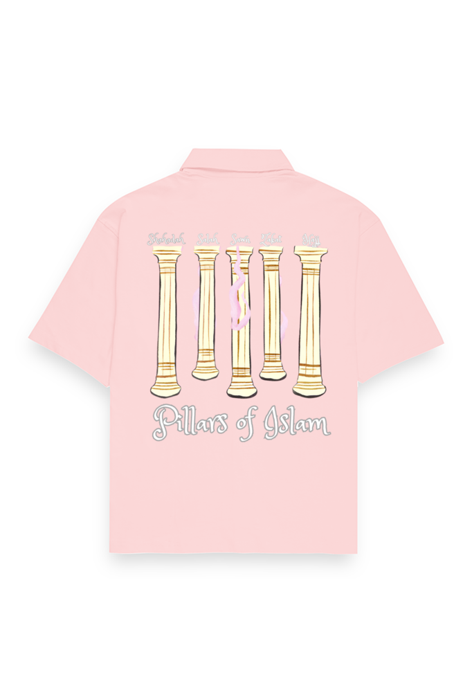 Five Pillars Of Islam W Printed Oversized Shirt
