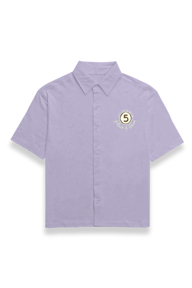 Five Pillars Of Islam W Printed Oversized Shirt