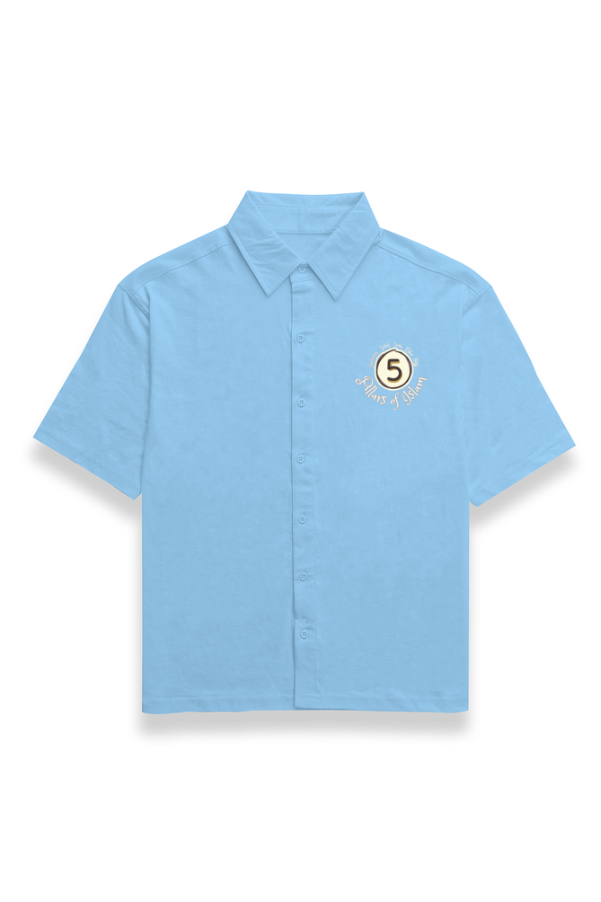 Five Pillars Of Islam W Printed Oversized Shirt