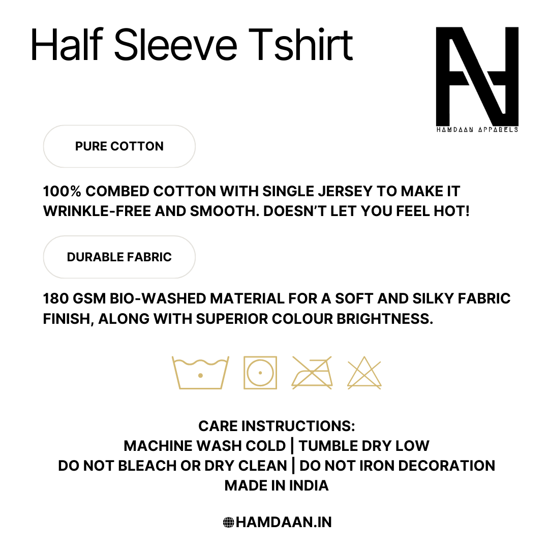 Hamdaan Solid Colors Half Sleeves