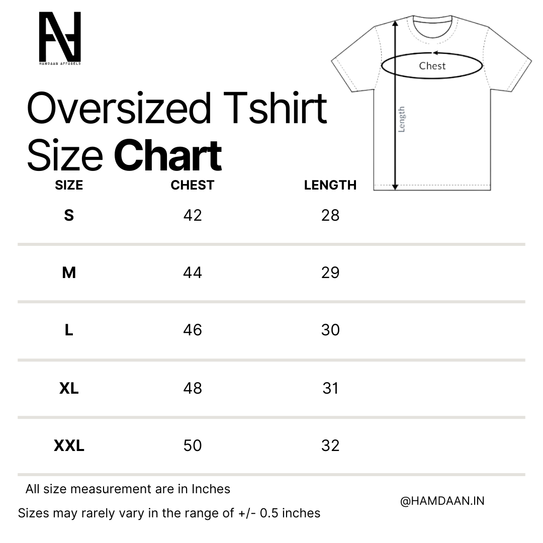Hamdaan Solid Colors Oversized T-Shirt