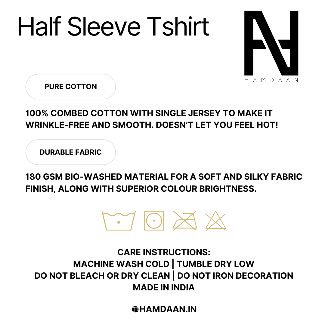 Non Alcoholic Half Sleeve Tshirt