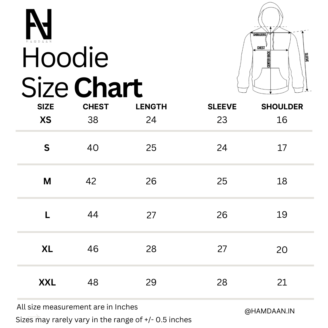 Sabr Patience Multicolor Print Hoodie