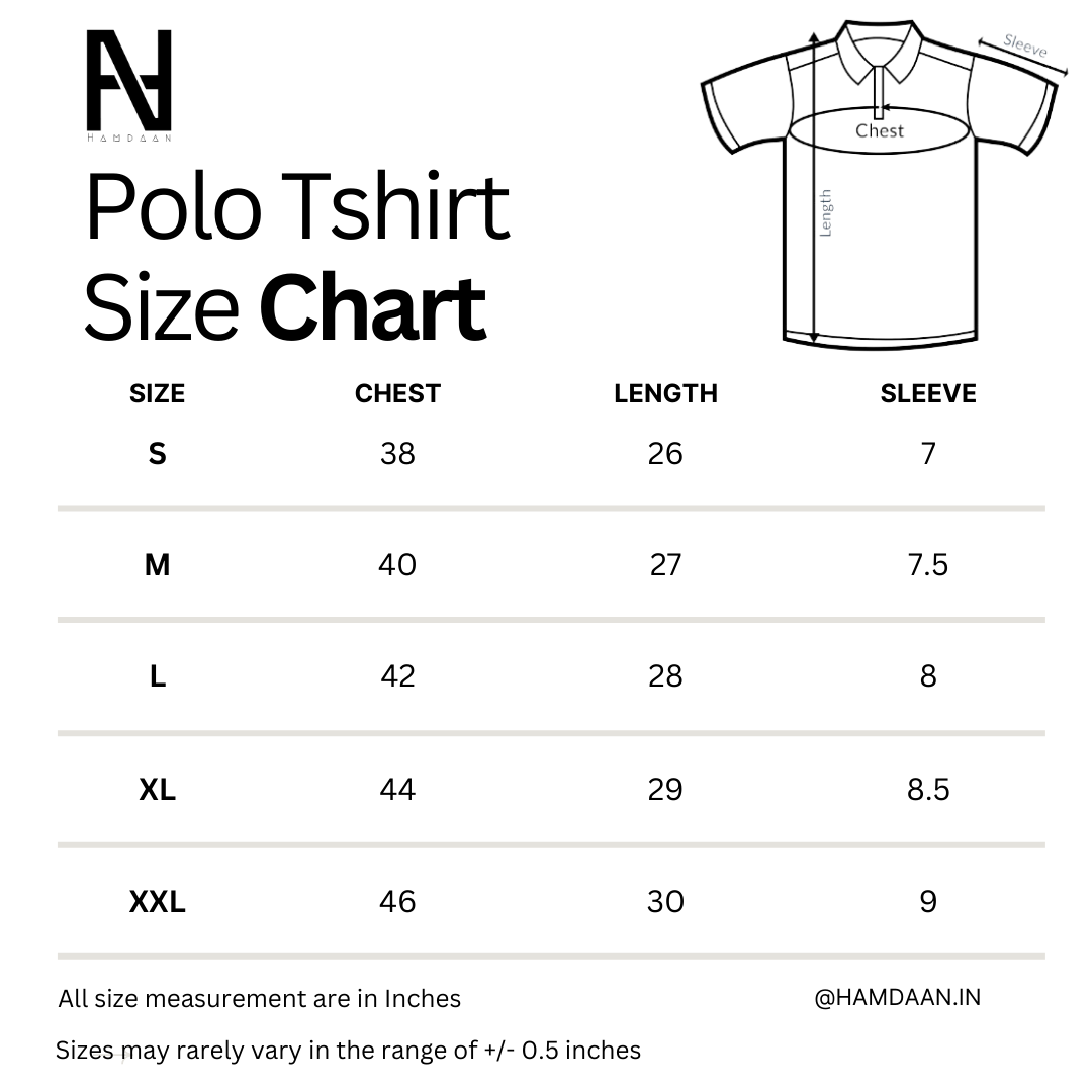 Sabr Patience Ranbow Print Polo Tshirt