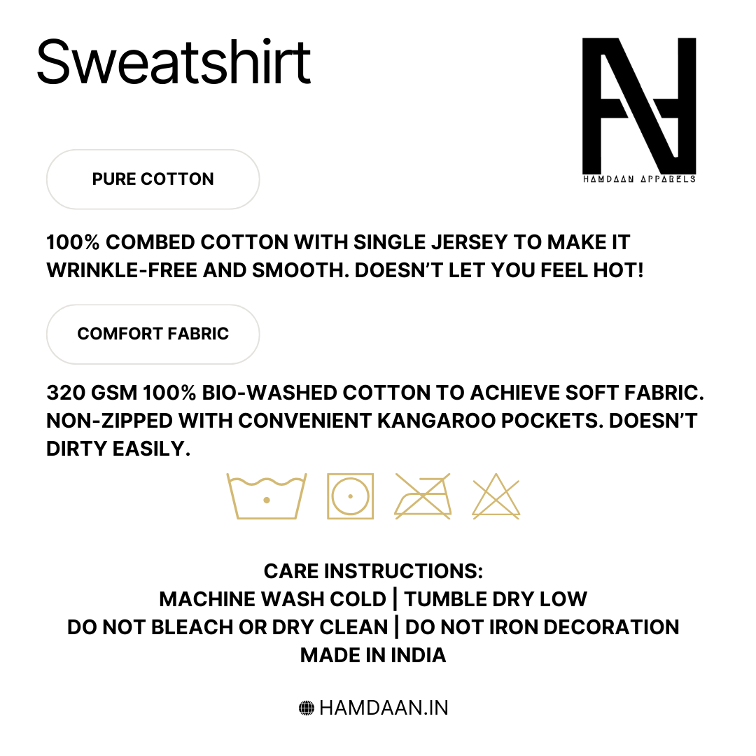 Hamdaan Solid Colors Sweatshirts