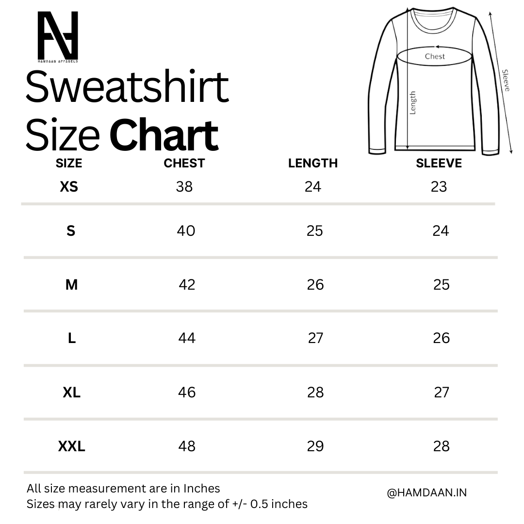 Hamdaan Solid Colors Sweatshirts