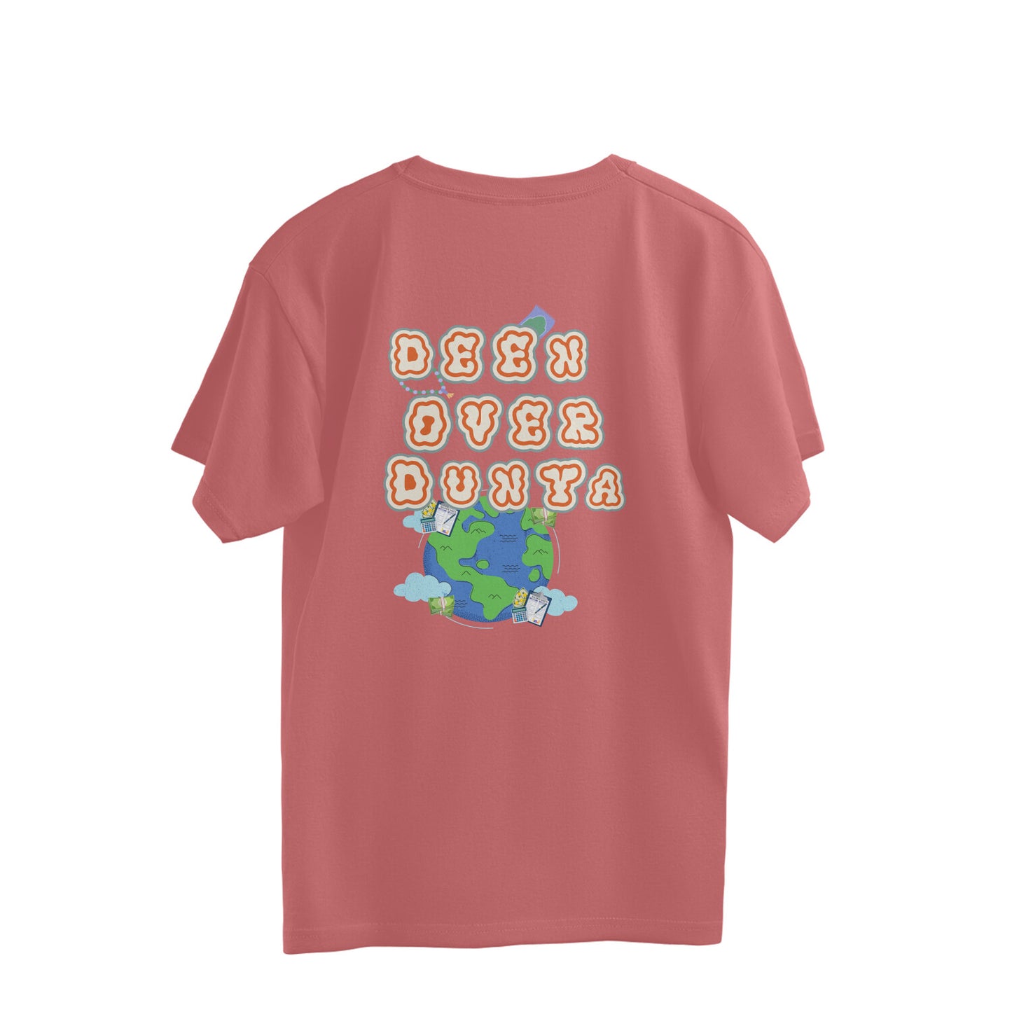 Deen Over Dunya Multi Color Oversize Tshirt