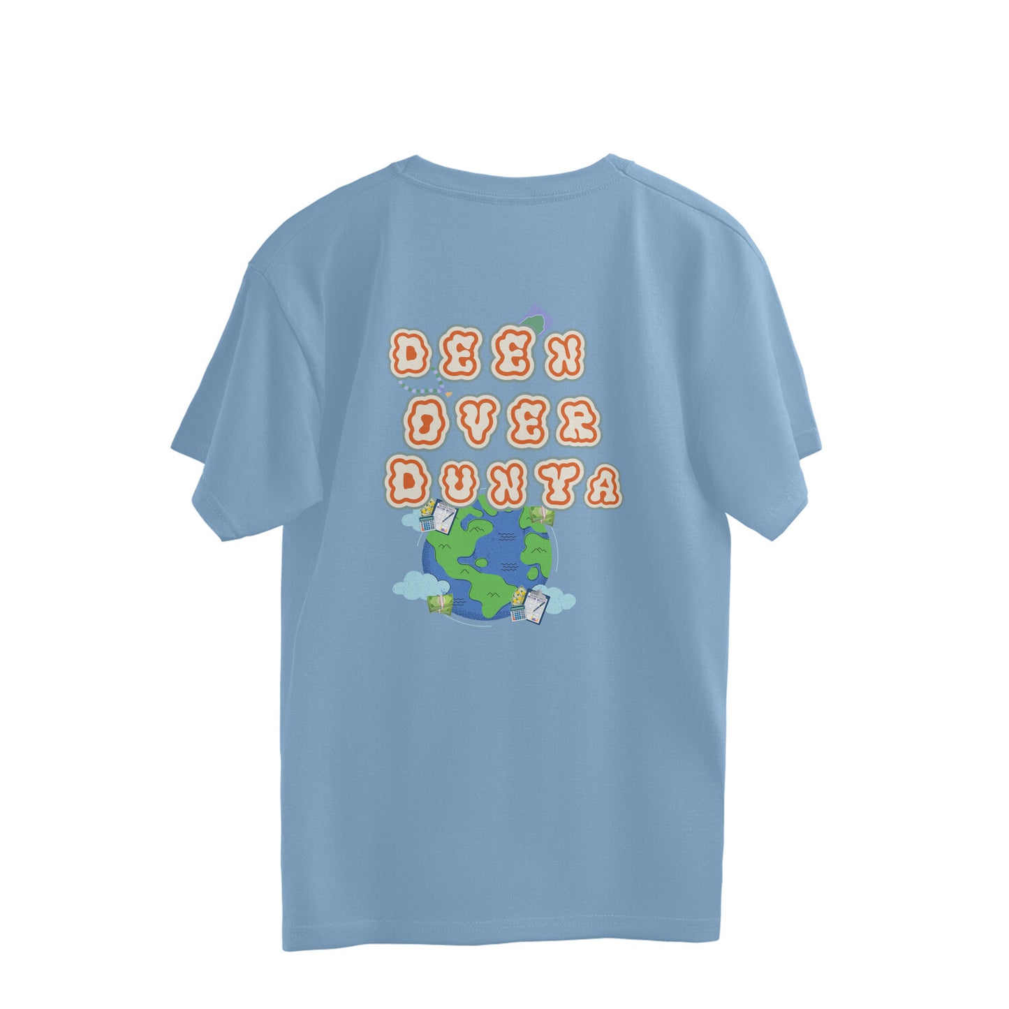Deen Over Dunya Multi Color Oversize Tshirt