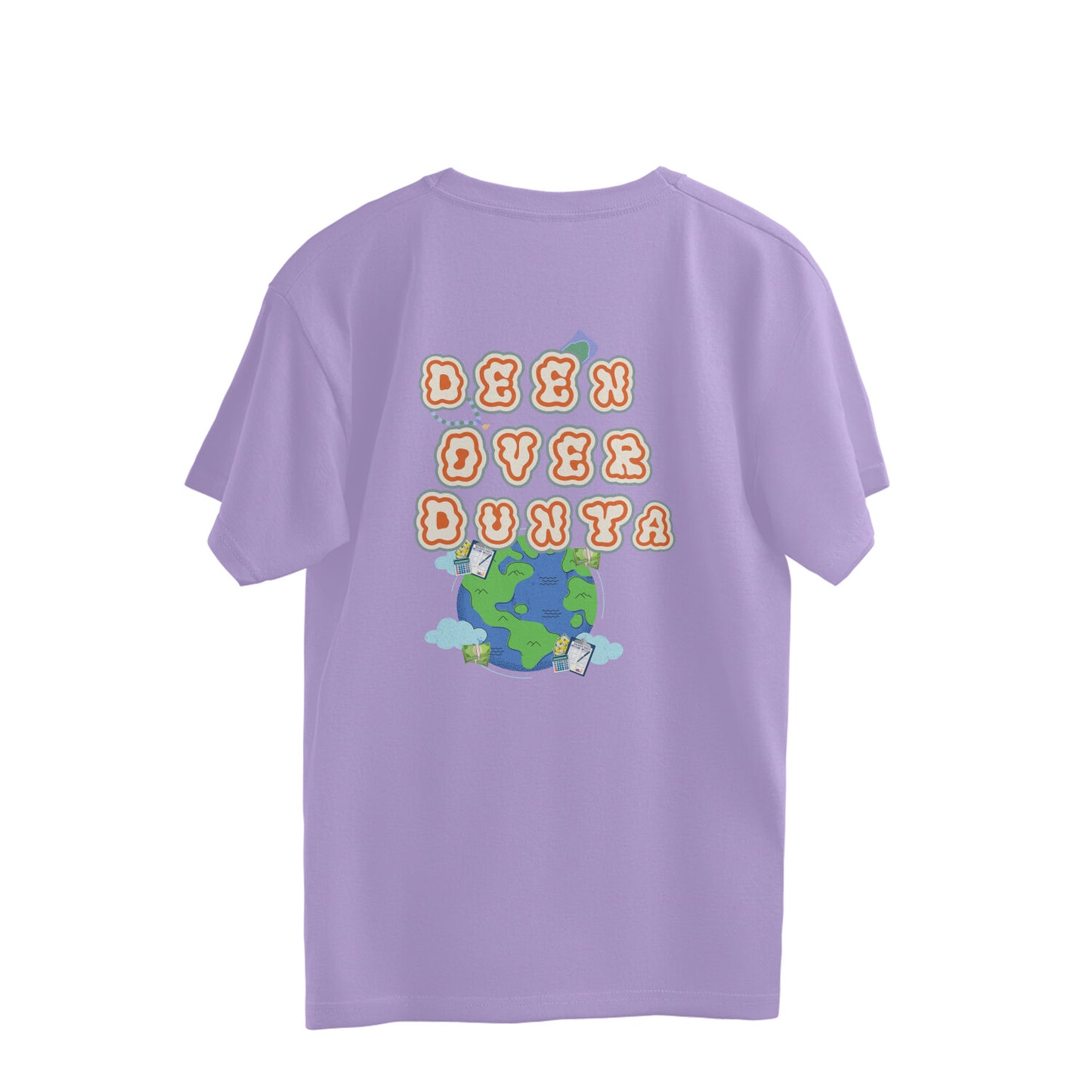 Deen Over Dunya Multi Color Oversize Tshirt