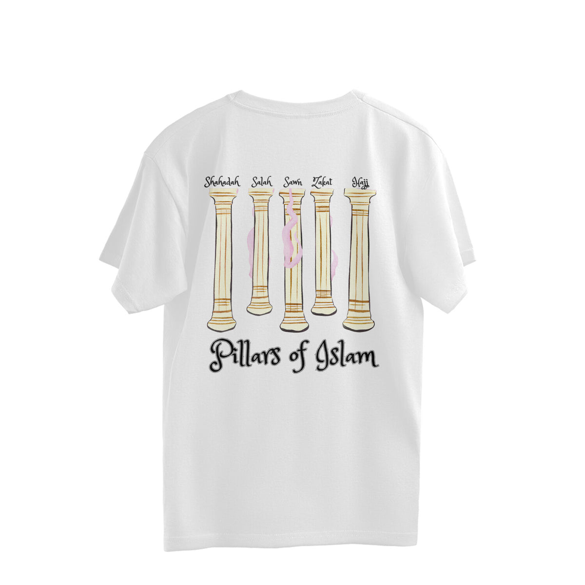 Five Pillars of Islam B Oversized Tshirt