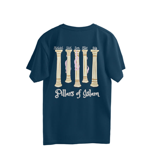 Five Pillars of Islam W Oversized Tshirt