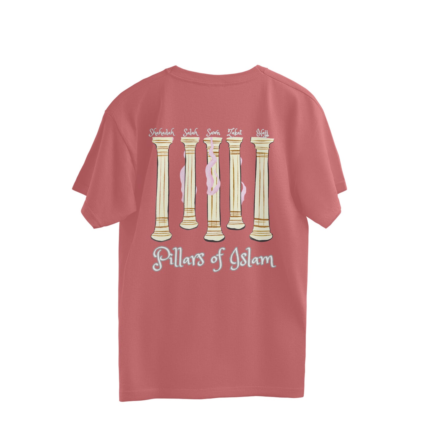 Five Pillars of Islam W Oversized Tshirt