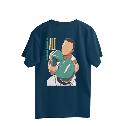 Muhammad Ali Butterfly Bee Quotation Oversized Tshirt