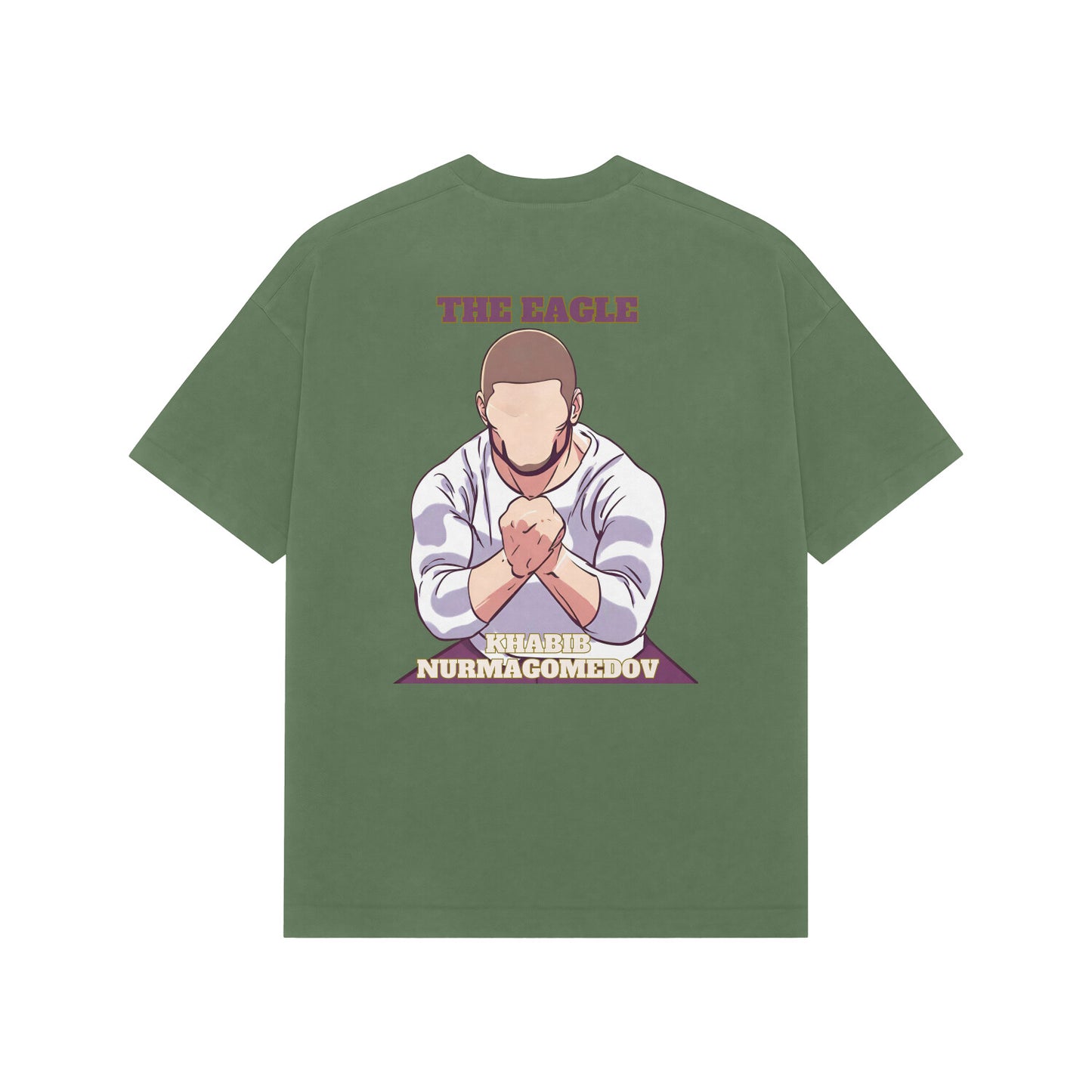 Khabib The Eagle Nurmagomedov French Terry Cotton Oversized Tshirt