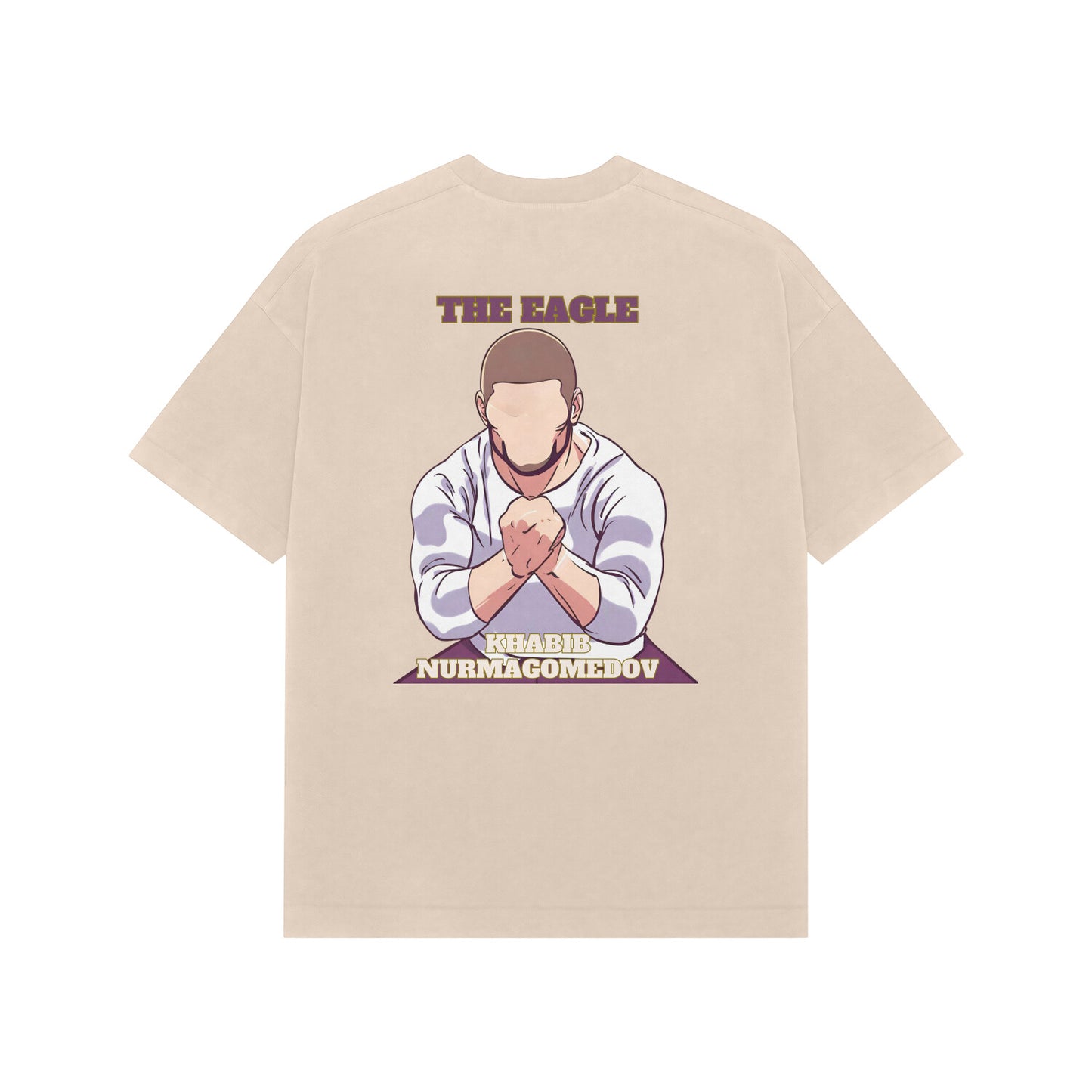 Khabib The Eagle Nurmagomedov French Terry Cotton Oversized Tshirt