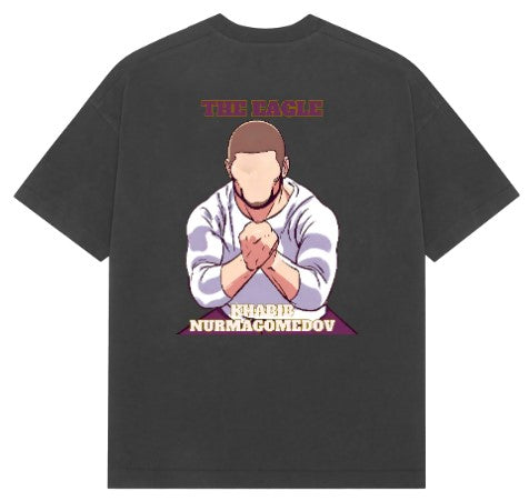 Khabib The Eagle Nurmagomedov French Terry Cotton Oversized Tshirt