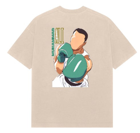Muhammad Ali Float Like A Butterfly Sting Like A Bee French Terry Cotton Oversized Tshirt