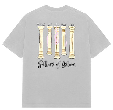Five Pillars Of Islam W French Terry Cotton Oversized Tshirt