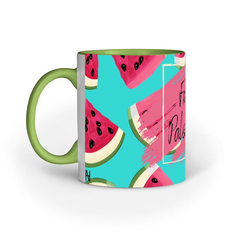 Watermelon Free Palestine Mug