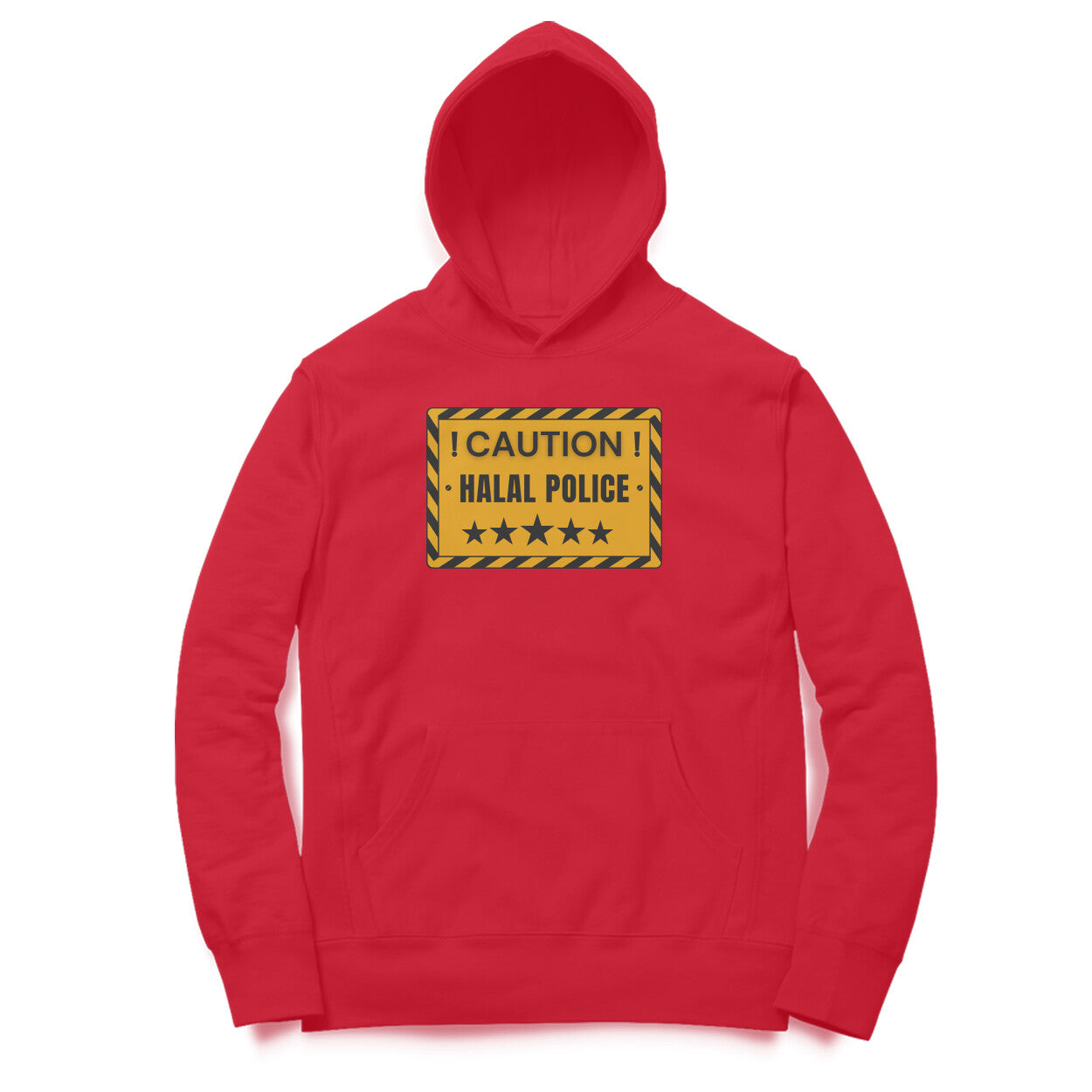 Caution Halal Police Hoodie