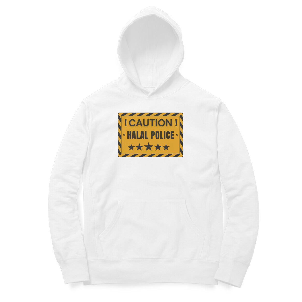 Caution Halal Police Hoodie
