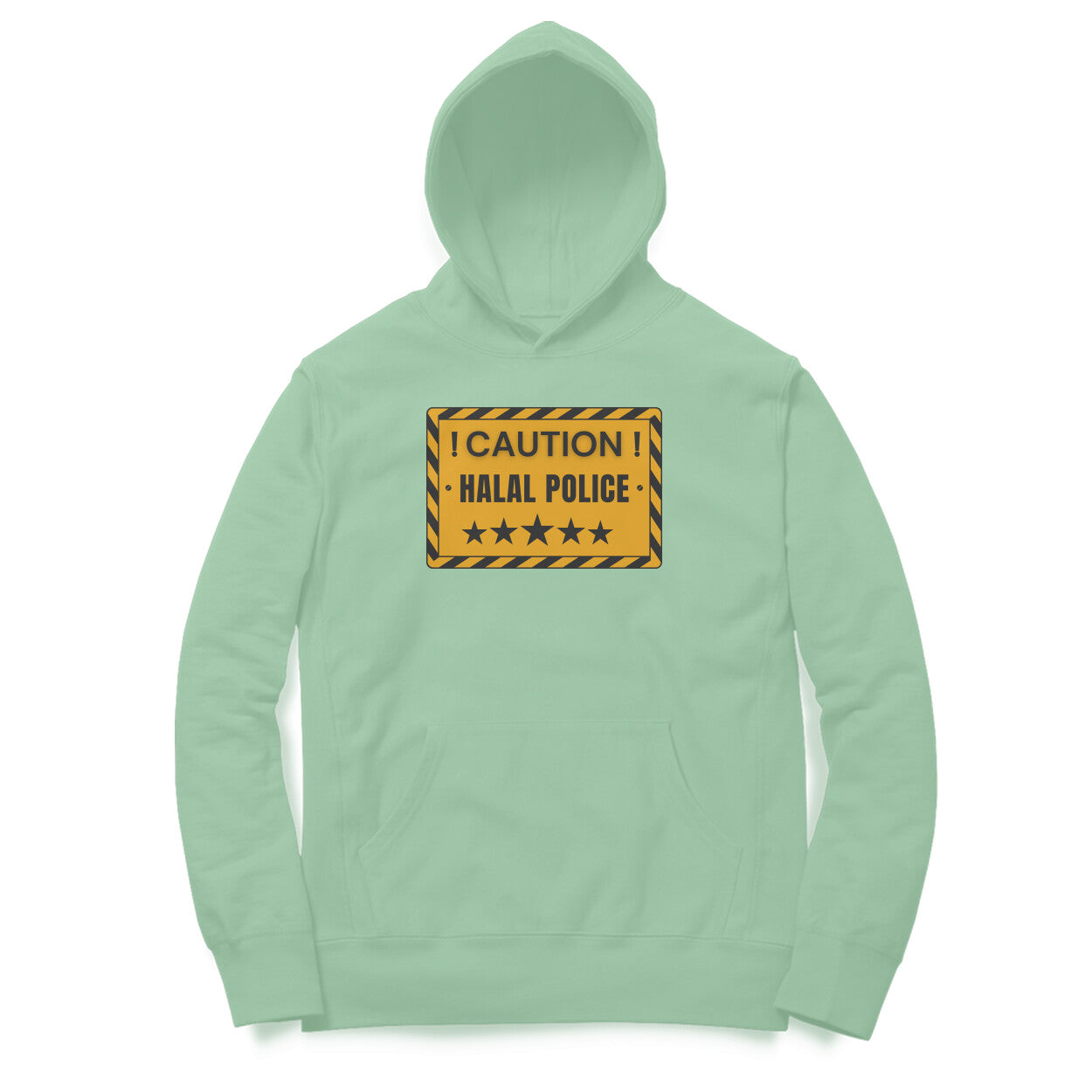 Caution Halal Police Hoodie