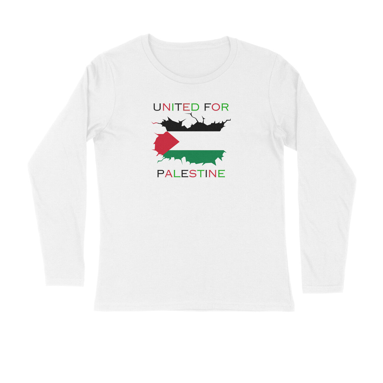 United For Palestine Full Sleeve Tshirt