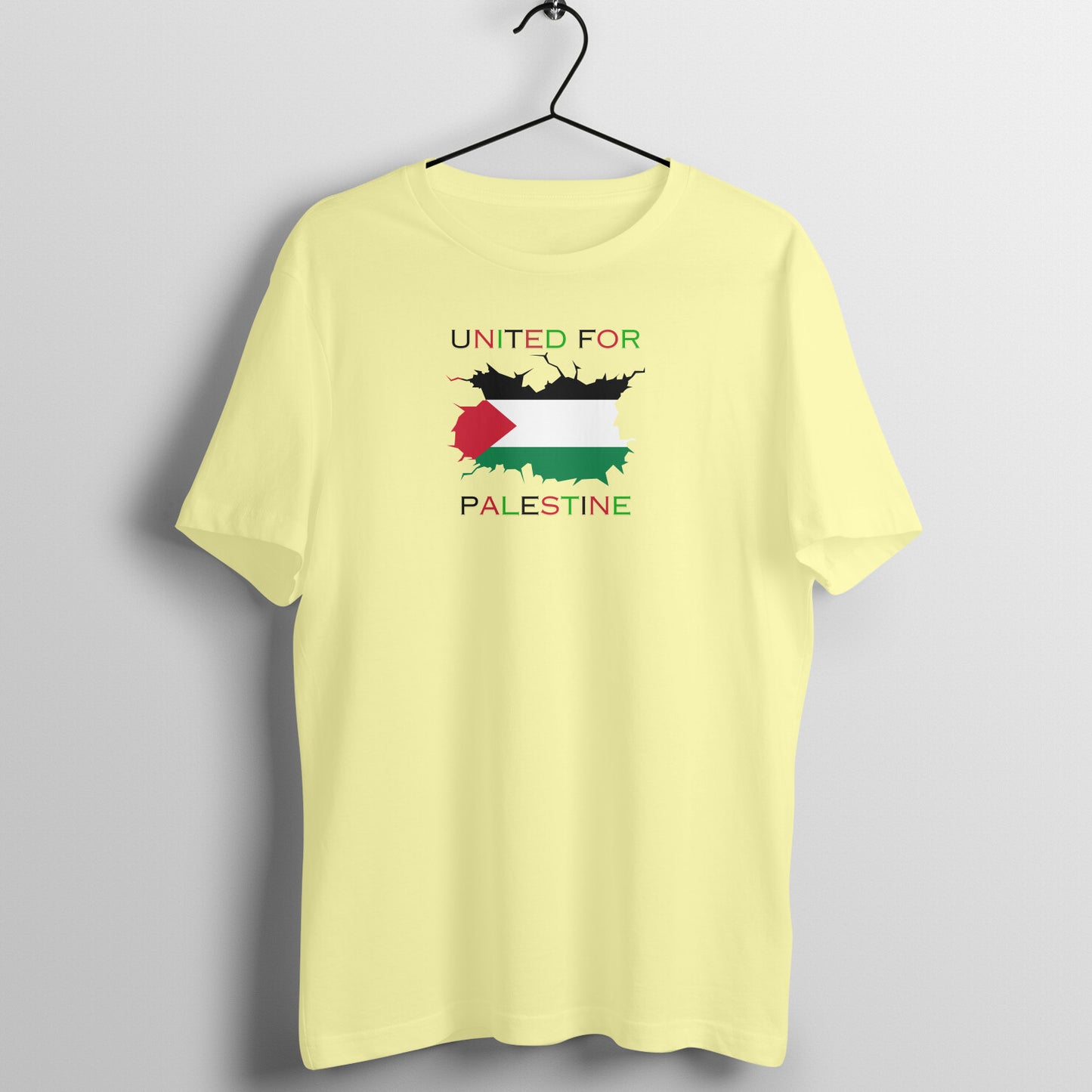 United For Palestine Half Sleeve Tshirt