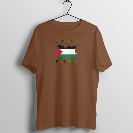 United For Palestine Half Sleeve Tshirt