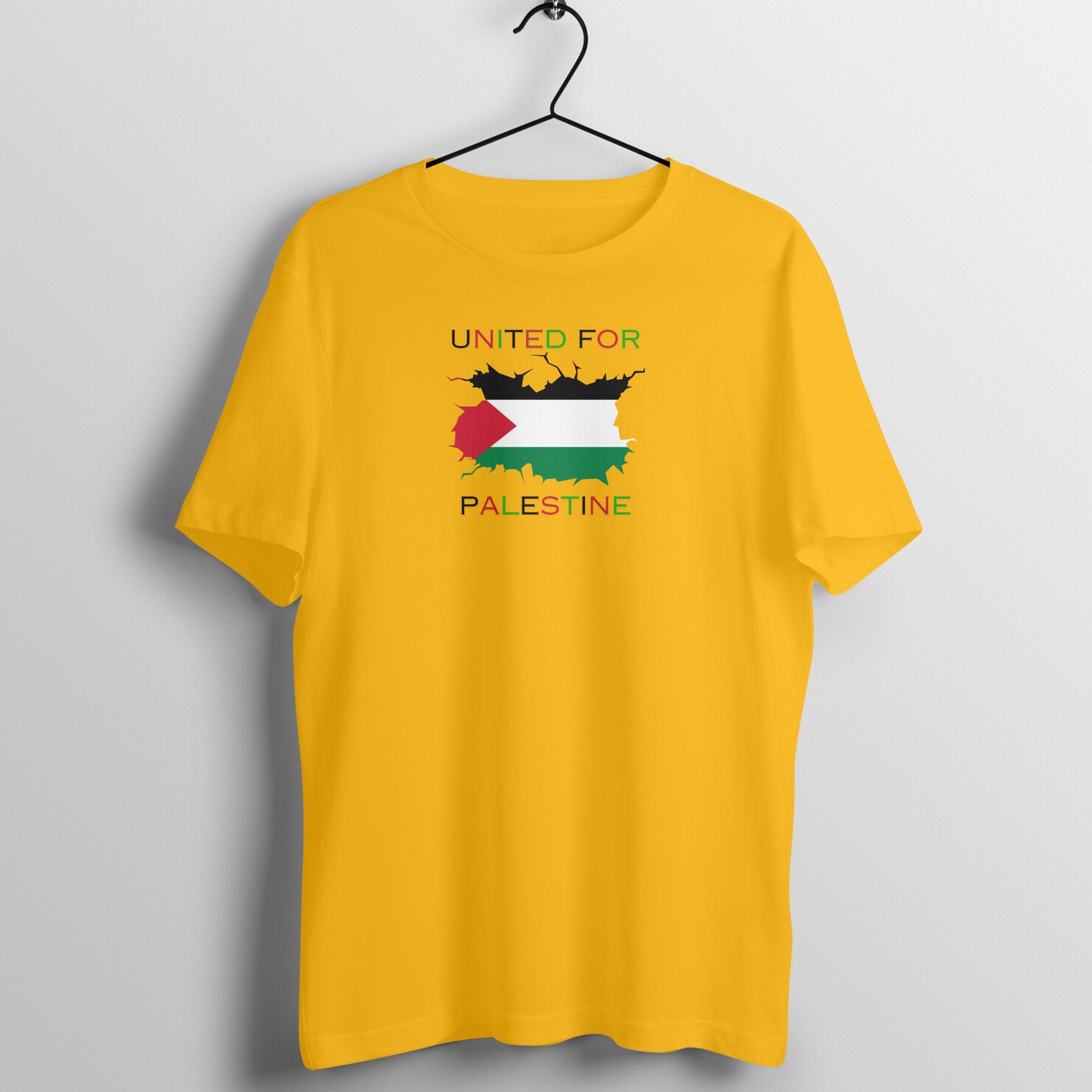 United For Palestine Half Sleeve Tshirt