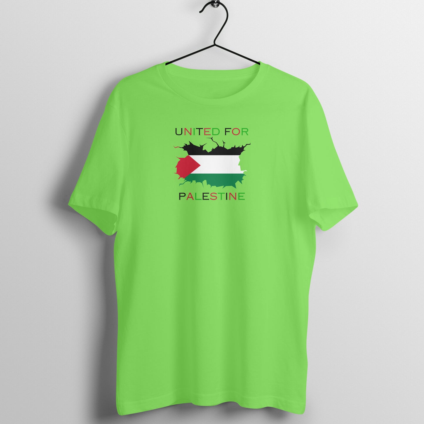 United For Palestine Half Sleeve Tshirt
