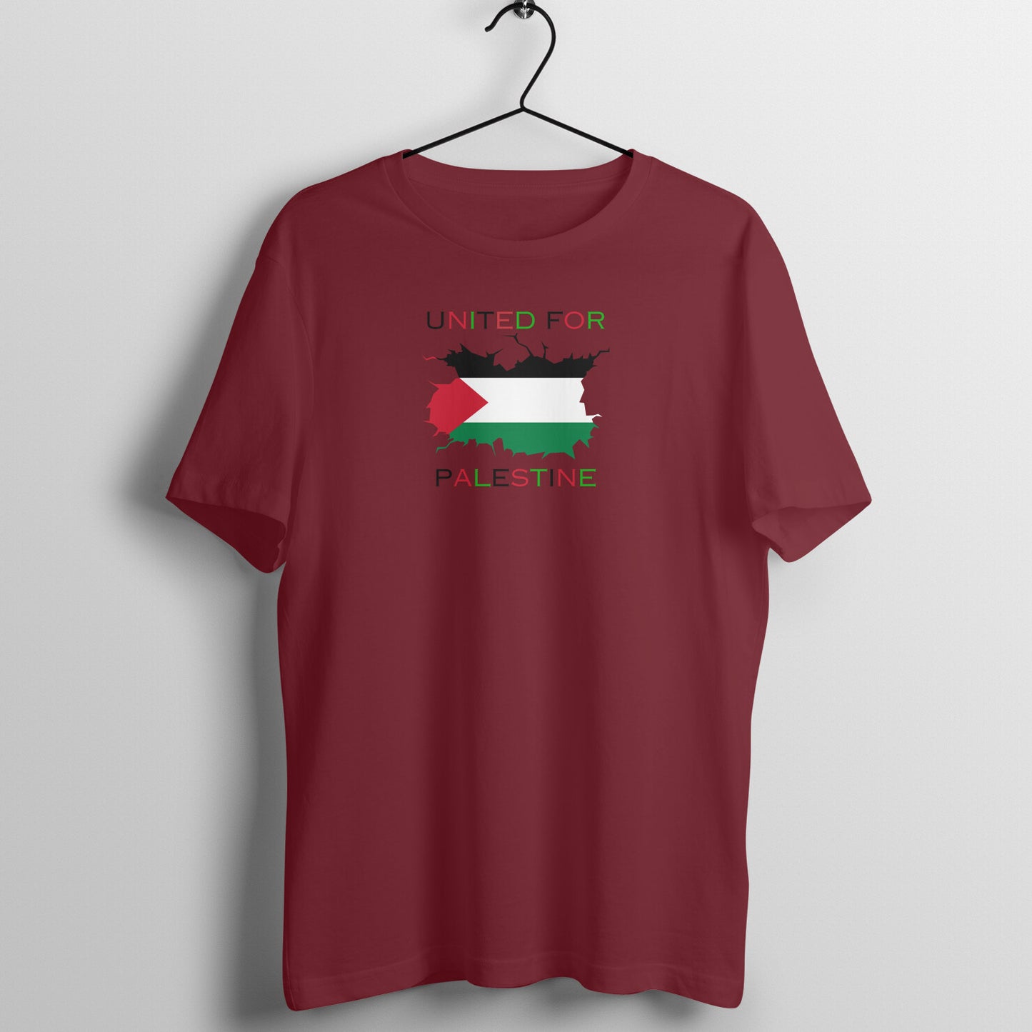 United For Palestine Half Sleeve Tshirt