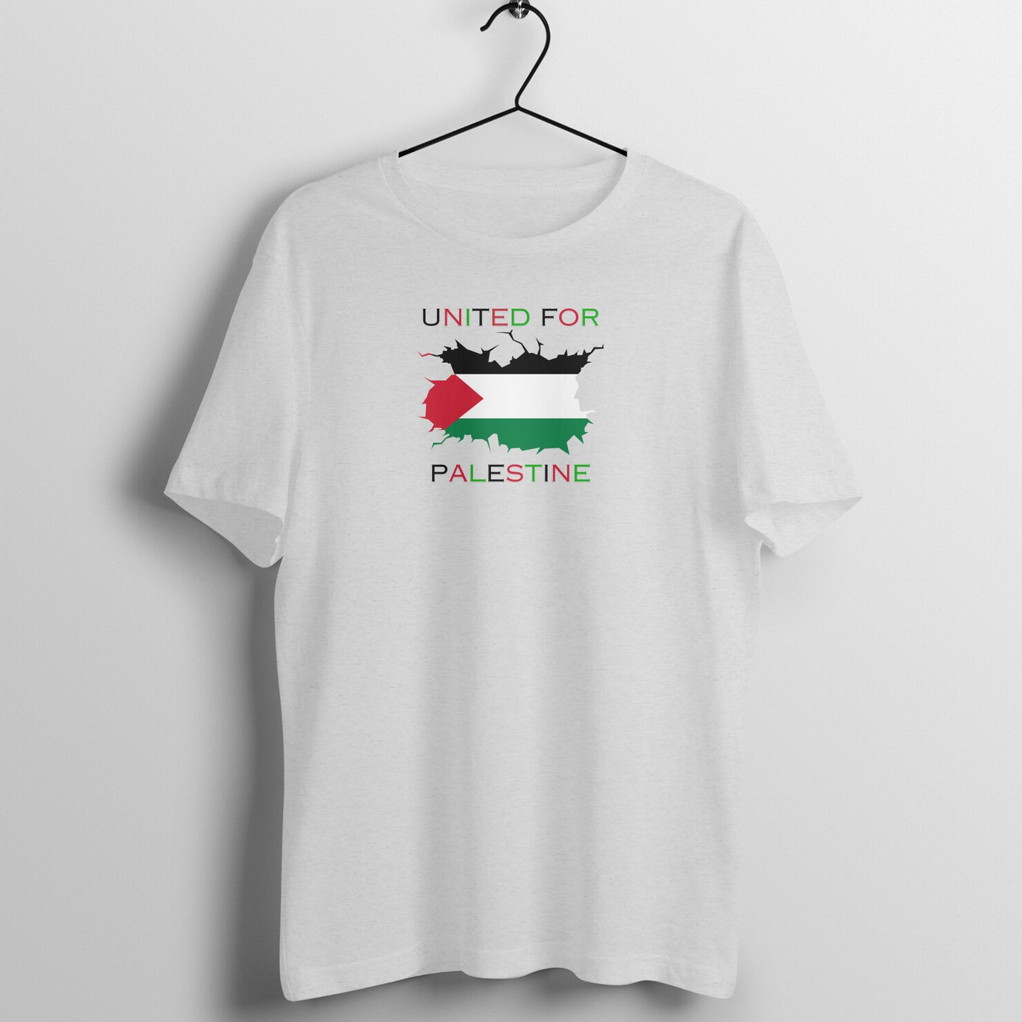United For Palestine Half Sleeve Tshirt