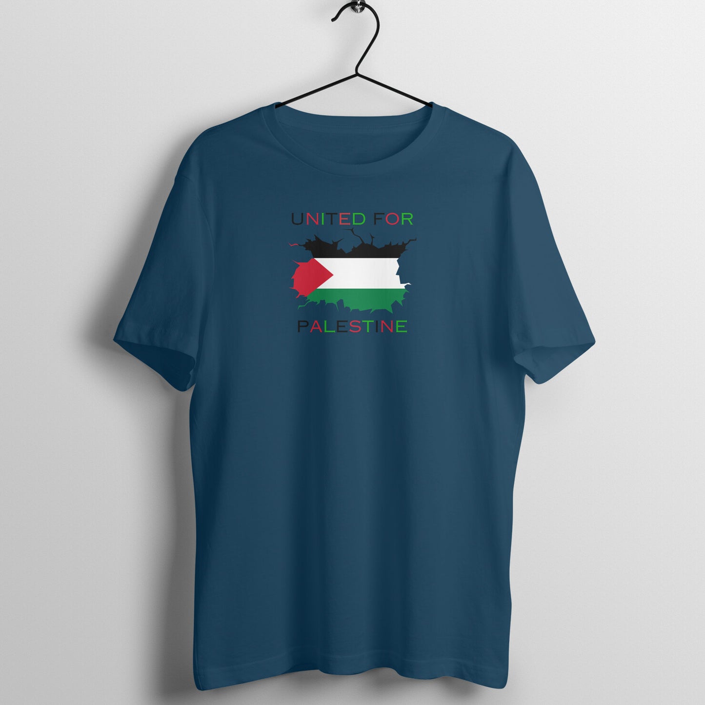 United For Palestine Half Sleeve Tshirt