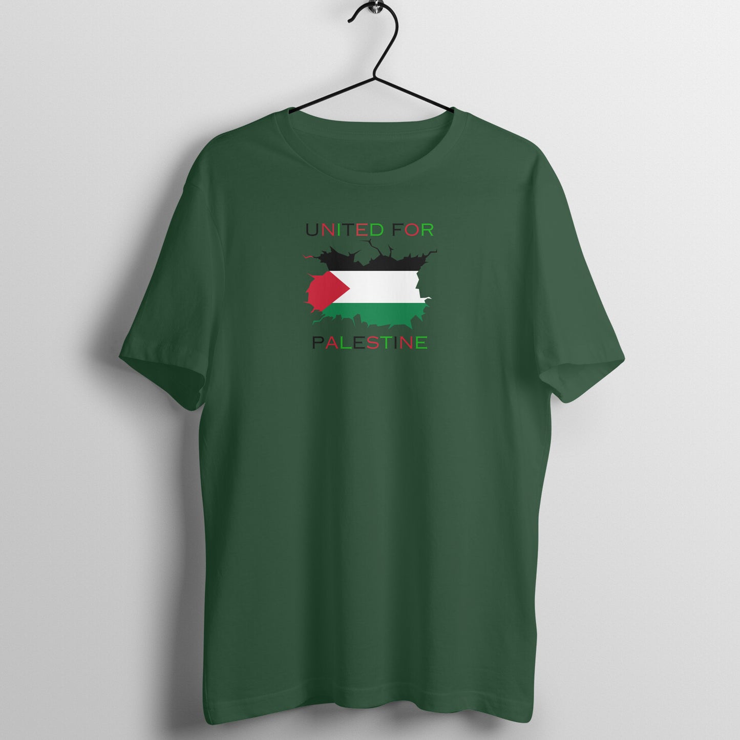 United For Palestine Half Sleeve Tshirt