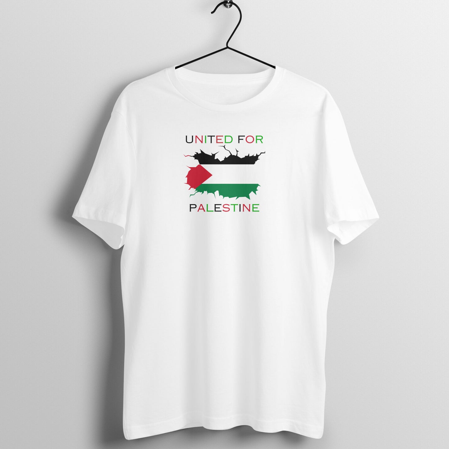United For Palestine Half Sleeve Tshirt