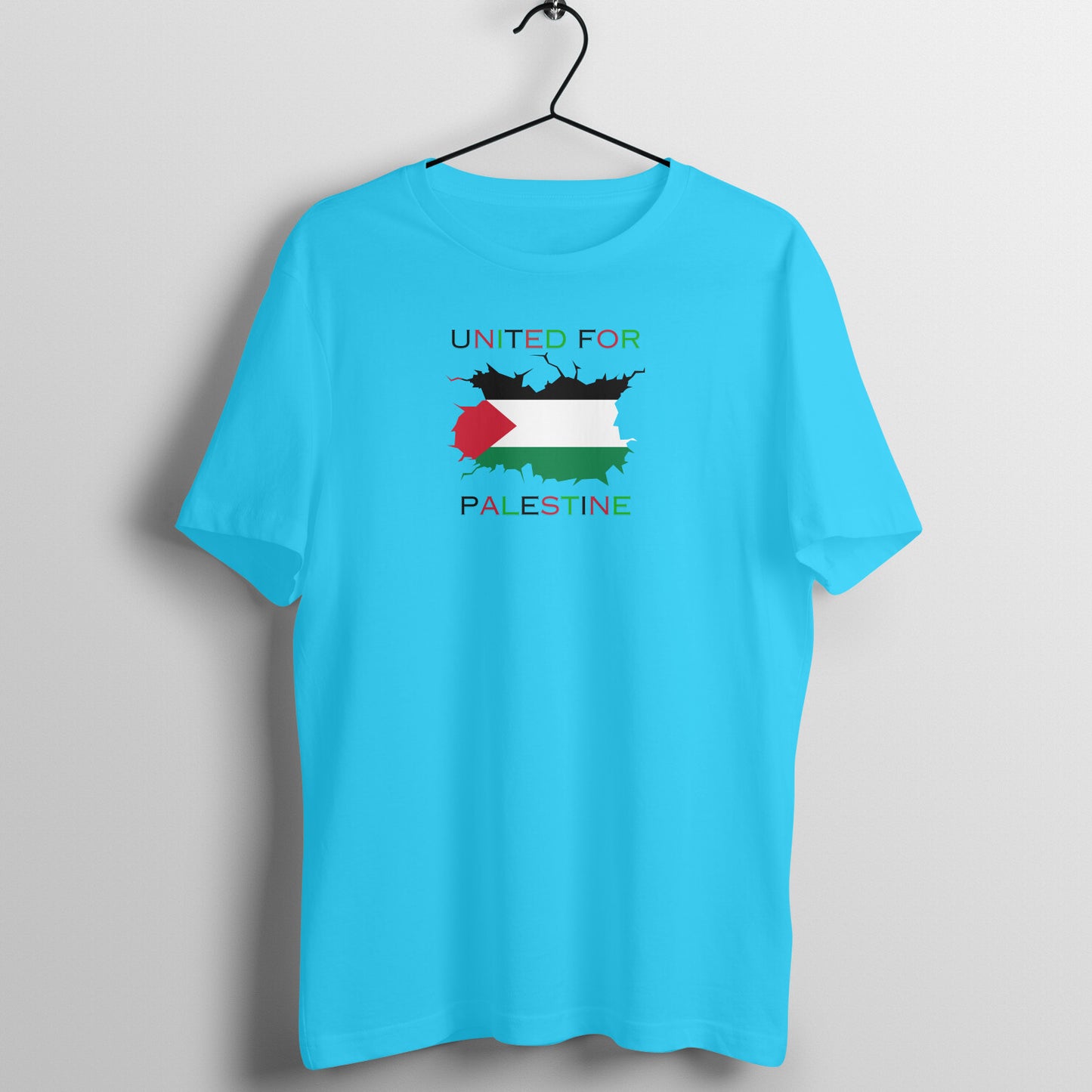 United For Palestine Half Sleeve Tshirt