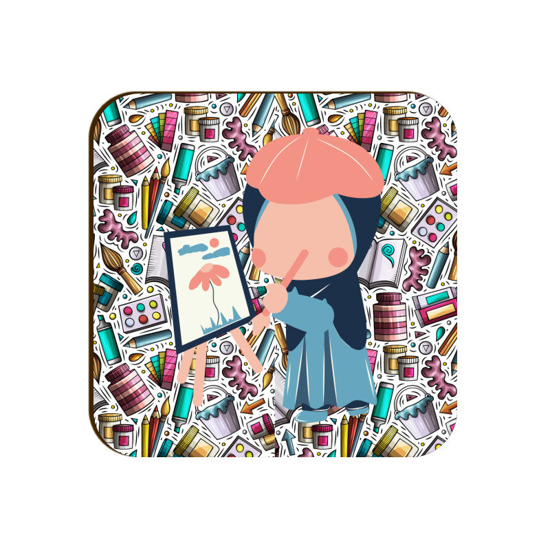Hijabi Artist Coaster