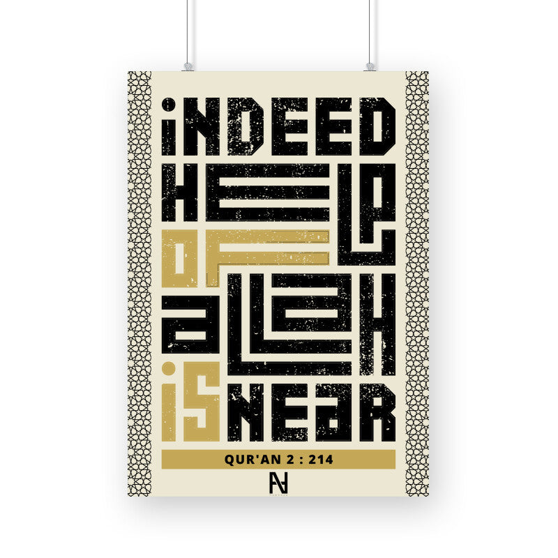 Indeed Help Of Allah Is Near Quran 2 : 214 WBG Poster