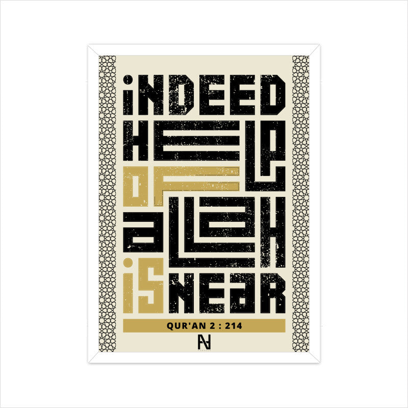 Indeed Help Of Allah Is Near Quran 2 : 214 WBG Poster