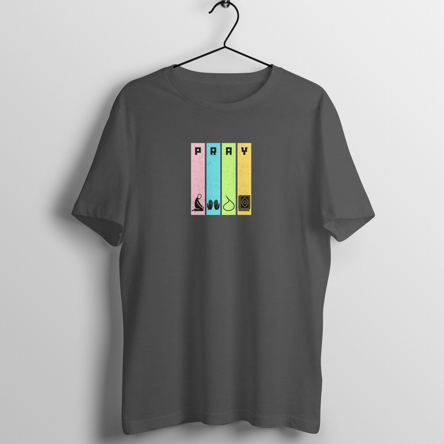 Pray Multicolor Half Sleeve Tshirt