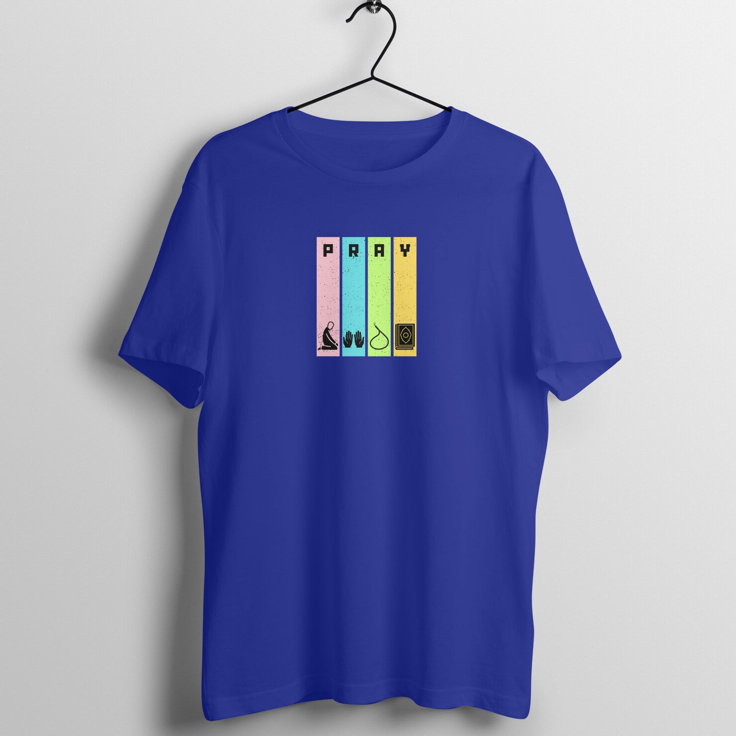 Pray Multicolor Half Sleeve Tshirt