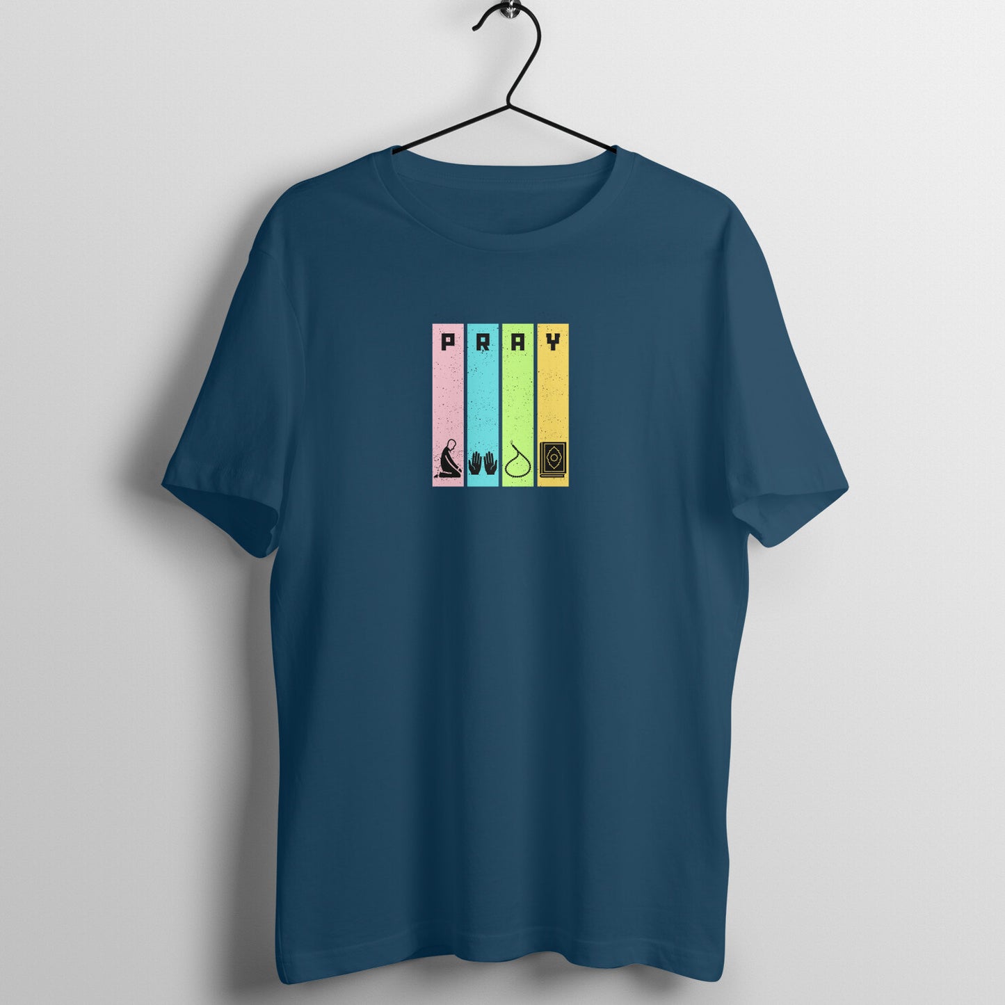 Pray Multicolor Half Sleeve Tshirt