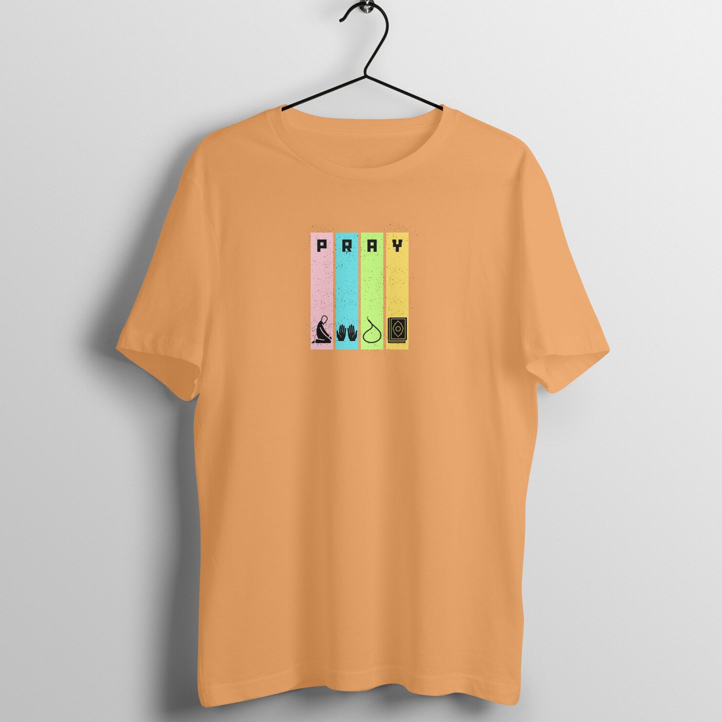 Pray Multicolor Half Sleeve Tshirt